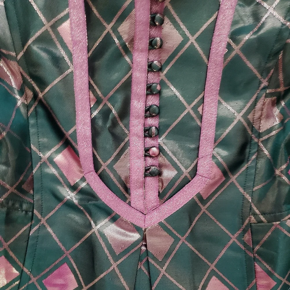 SOLD NWT Tuckernuck Metallic Mosaic Indre Dress szXS - Picture 10 of 15